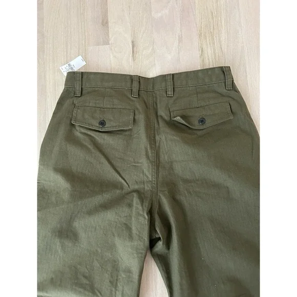 GAP Green Cotton Baggy Fit Chinos Sz 31 New w/ Tags $69.95 MSRP - Picture 7 of 7